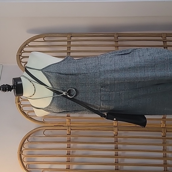 Wild Fable black and white checkered plaid jumpsuit romper wide leg XXL - Picture 2 of 14